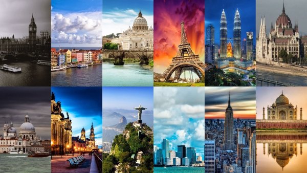 Путешествия коллаж