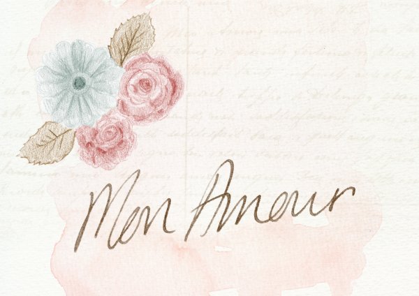 Для надписи французский стиль