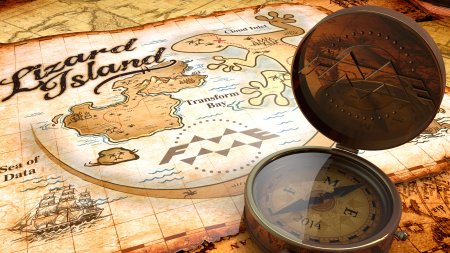 Компас на карте