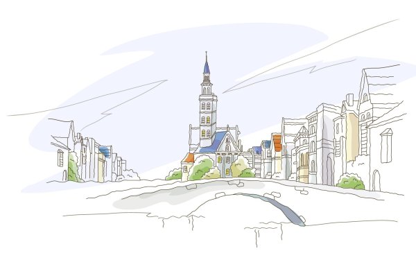 Город рисунок