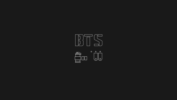 Черные обои с BTS