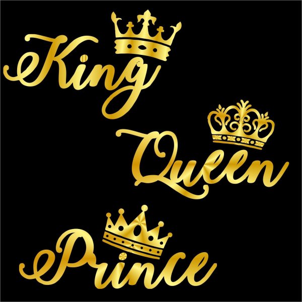 Надпись King с короной