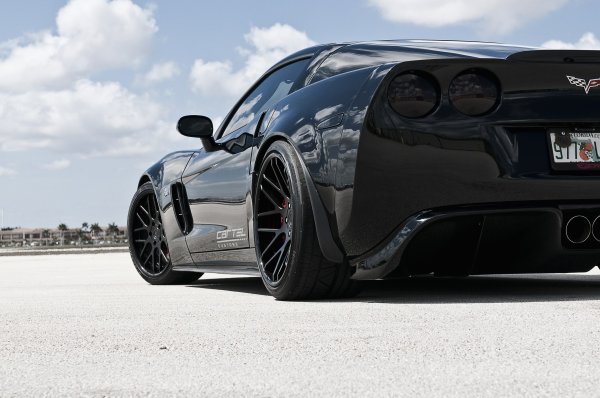 Chevrolet Black c6 z06 Drift
