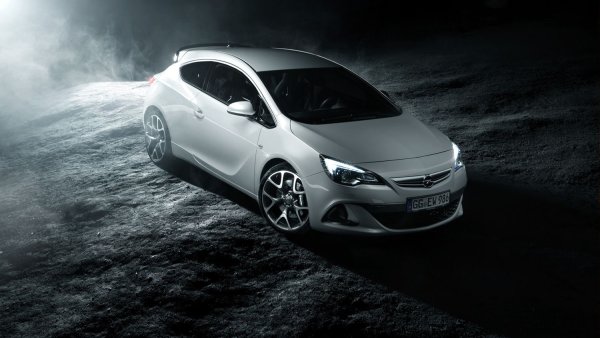 Opel Astra j OPC белая обои