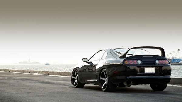 Black Toyota Supra 4k