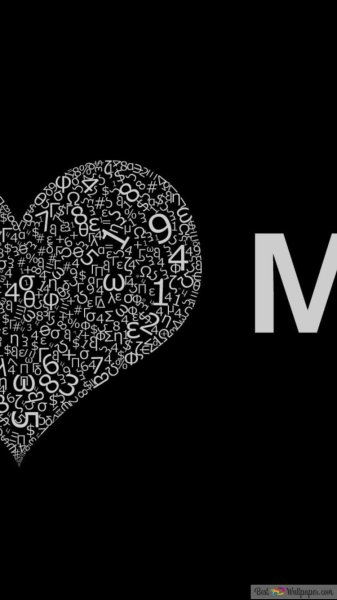 Чёрные обои с надписью