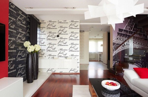 Стильные надписи в интерьере