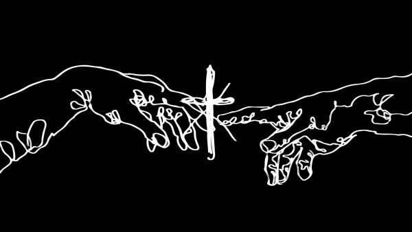 Надписи Эстетика на темном фоне