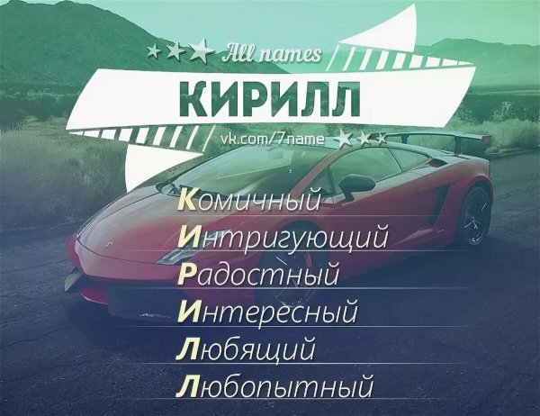 Имя Кирилл