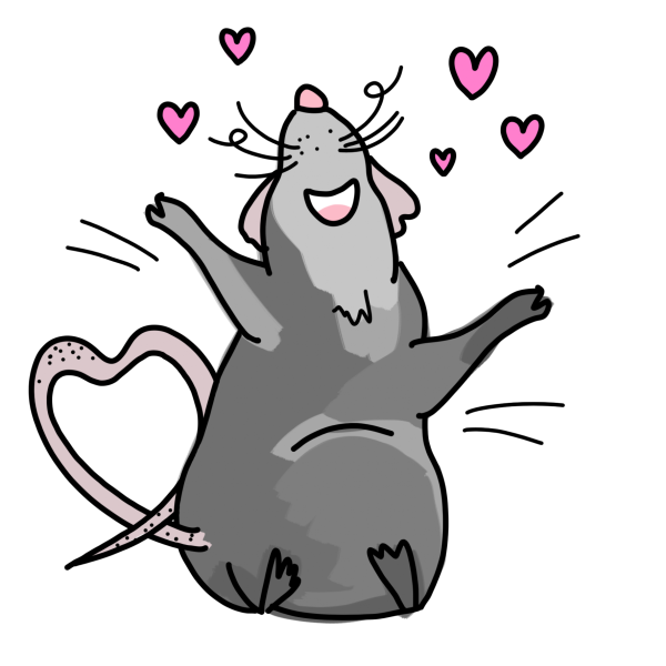 Крыса стикер