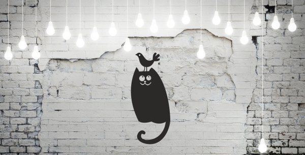 Кирпичная стена трафарет