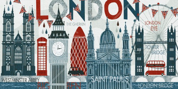 Лондон с надписью Лондон