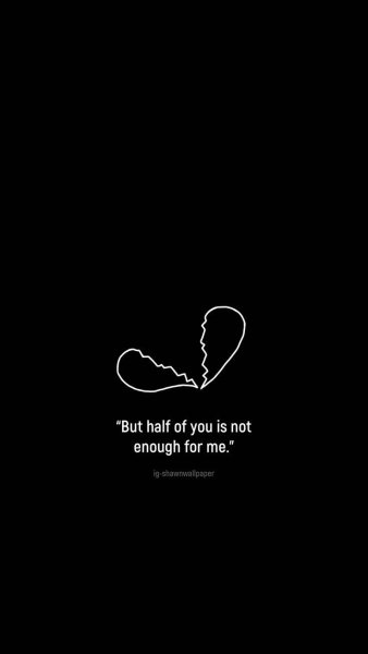 Обои на телефон чёрные с Цитатами