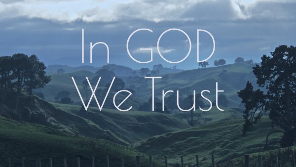 In God we Trust наклейка