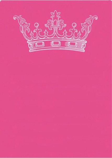 Корона на розовом фоне