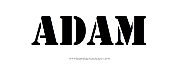 Адам надпись красивая