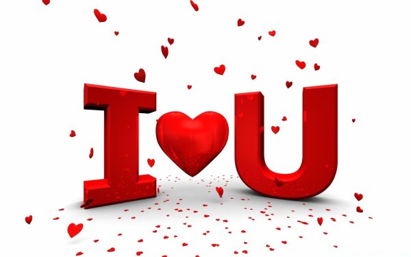 Надпись i Love you