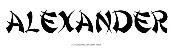 Эскиз имени Александр