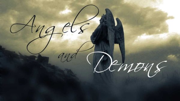 Надпись ангел или демон?