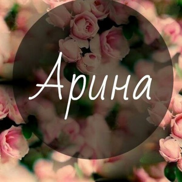 Арина надпись