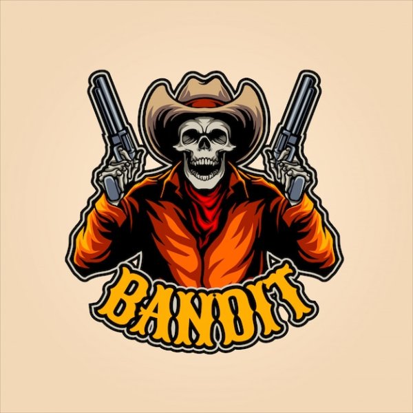 Бандит лого Маскот