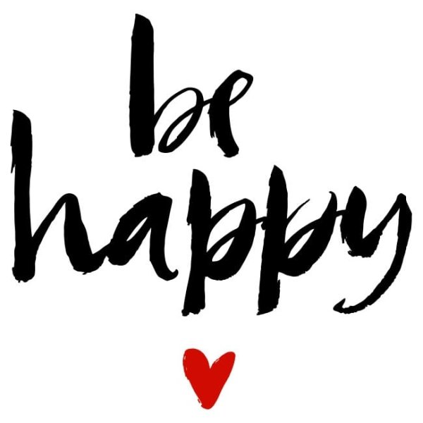 Be Happy надпись