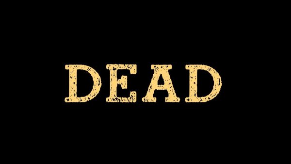Dead картинка с надписью