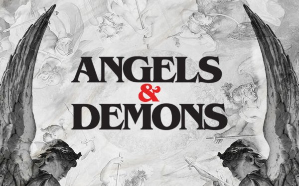 Ангел и демон надпись