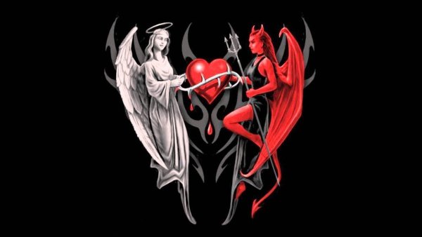 Ангел и дьявол наполовину