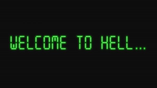 Welcome to Hell надпись