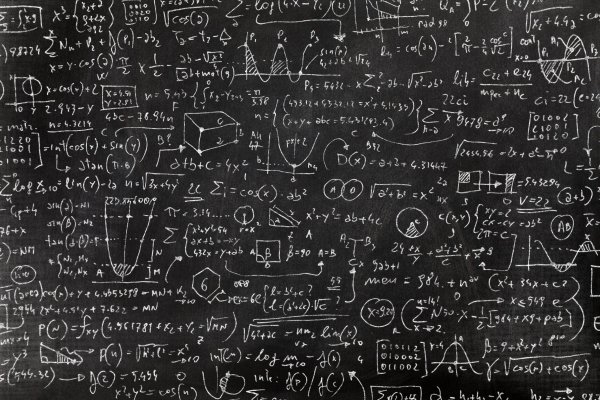Грифельная доска с формулами