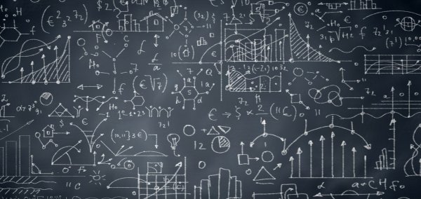Грифельная доска с формулами