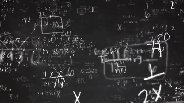 Меловая доска с формулами