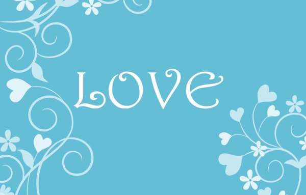 Надпись на голубом фоне