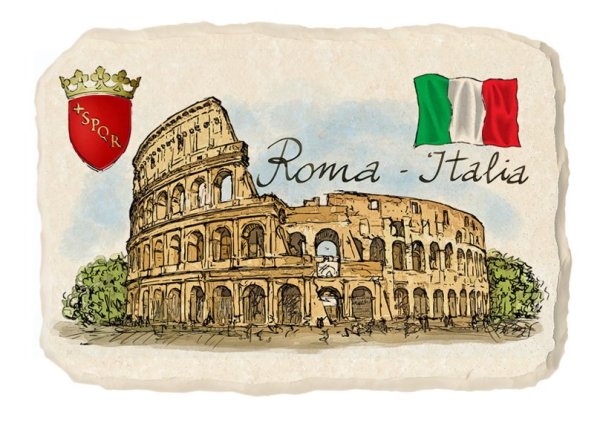 Магнитики на холодильник Рим