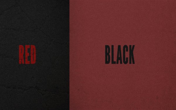 Черно красные надписи