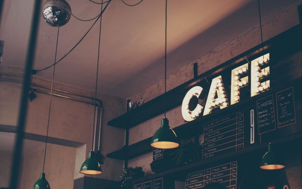 Эстетичные вывески кафе