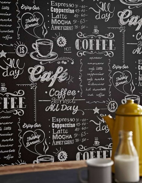 Обои с кофе для кухни