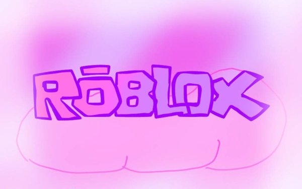 РОБЛОКС надпись розовая