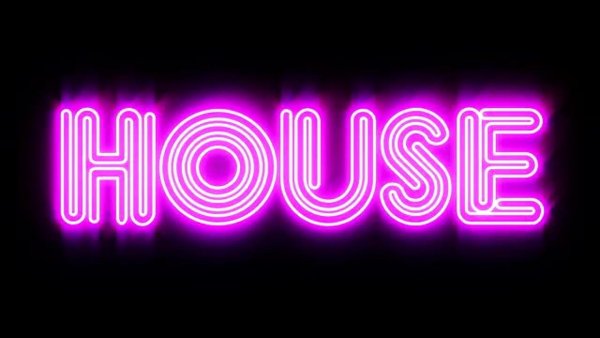 Неоновая надпись House