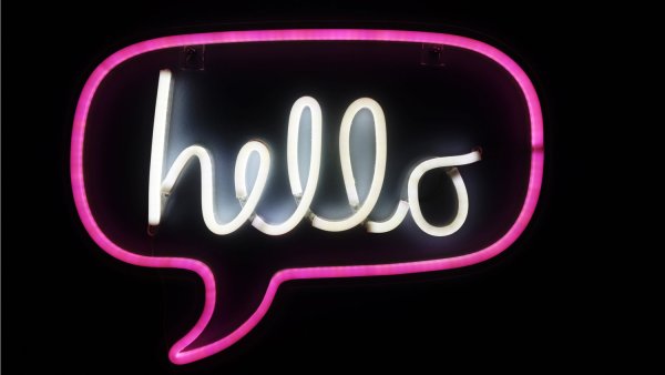 Неоновая вывеска Welcome