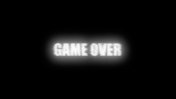 Конец на черном фоне