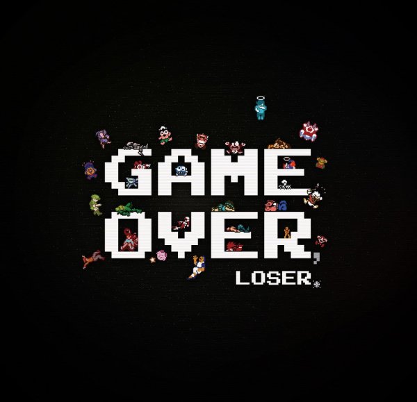 Надпись game over