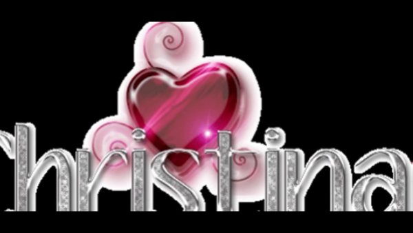 Кристина имя надпись