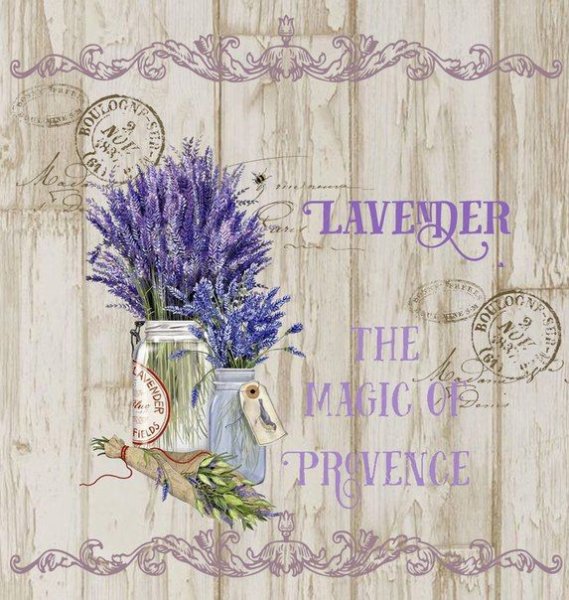 Лаванда Прованс для декупажа