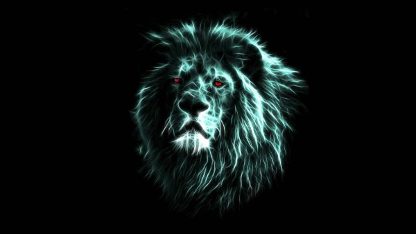 Обои на рабочий стол Лев