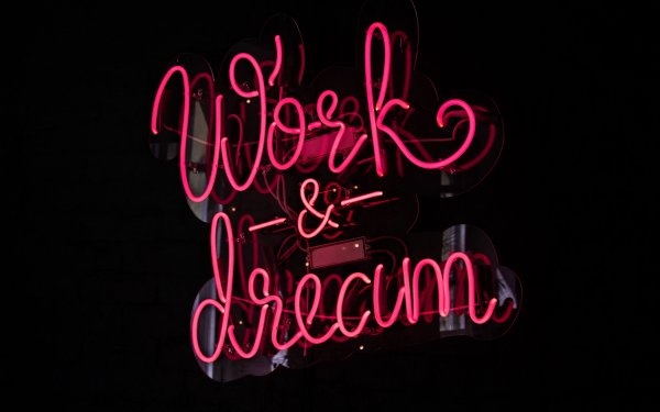 Неоновые надписи обои