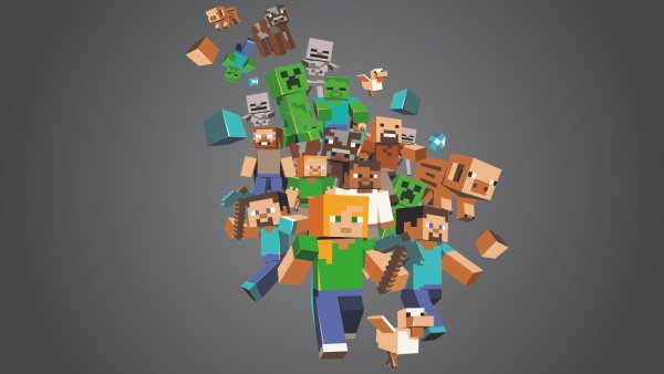 Обои в стиле майнкрафт