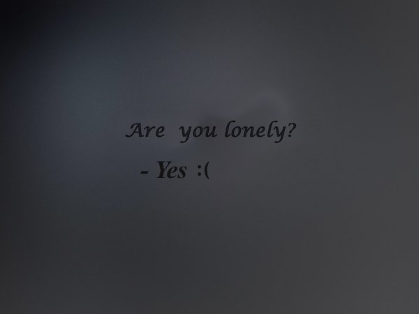 Loneliness надпись