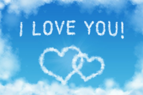 Обои с надписью i Love you